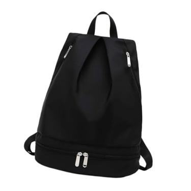 Imagem de Dynwave Mochila de ginástica à prova d'água com compartimento para sapatos, portátil, de viagem, com alça de ombro ajustável, bolsa de fitness, mochila
