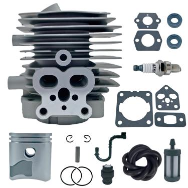 Imagem de Mikatesi 4241 020 1203 cilindro com kit de reconstrução de junta BG86 serve para equipamento de soprador de folhas Stihl BG86 BG86C SR200 41440071012 peças