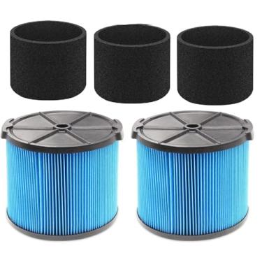 Imagem de Kit de substituição de filtro VF3500 para aspiradores de pó molhado/seco Ridgid de 3 a 4,5 galões WD4050 WD3050 WD4080 WD4522 4000RV 4500RV WD4070 (pacote com 2 filtros VF3500, pacote com 3 266433
