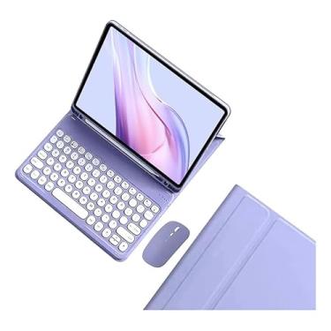 Imagem de Kit de Capa para Samsung Galaxy Tab A9 plus X210/X216/X218 (Inclui Teclado com Teclas Circulares Bluetooth + Mouse)
