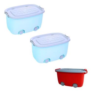 Imagem de Kit 3 Organizadores Praticos Para Blocos Lego E Livros P E G - Tibaby