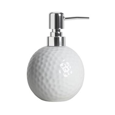 Imagem de Mozacona Dispensador de sabão bola de golfe loção garrafa cerâmica dispensador líquido decoração banheiro