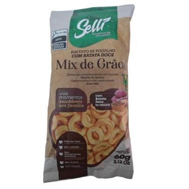 Imagem de Bisc. Polvilho batata doce Mix de Grãos - Selli 60g - Casa Da Cuca