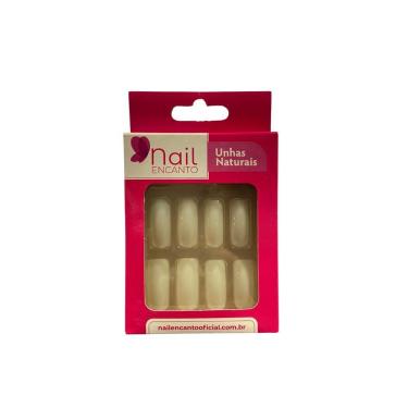 Imagem de Nail Encanto Unhas Postiças Natural 24un Tamanho:quadrada Longa Ne504