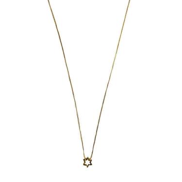 Imagem de Colar Infantil Armazem Rr Bijoux Estrela Dourado