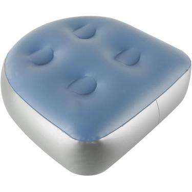 Imagem de Assento elevatório para banheira de hidromassagem para adultos, almofada de assento inflável de spa com suporte traseiro assentos de banheira de hidromassagem para banheira de hidromassagem inflável