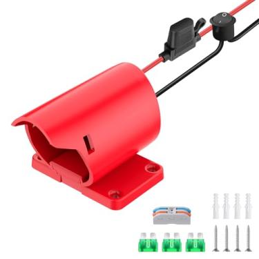 Imagem de 1 pacote de adaptador para bateria Milwaukee M12 Kit de conversão de bateria de 12 V com interruptor, fusível e terminais de fio, fio 12AWG, conector de alimentação para brinquedos de carro DIY RC e