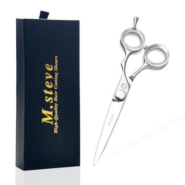 Imagem de Tesoura de corte de cabelo 16,5 cm, tesoura de barbeiro profissional de alta qualidade com lâminas extremamente afiadas, tesoura de corte de cabelo de aço 440C para mulheres e homens
