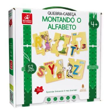 Imagem de Montando o Alfabeto Brinquedo Educativo e Pedagógico - Brincadeira De 