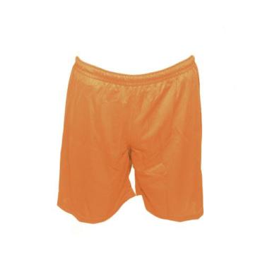 Imagem de Calção de Futebol Liso c/ Forro Em Poliéster TRB, P, Laranja