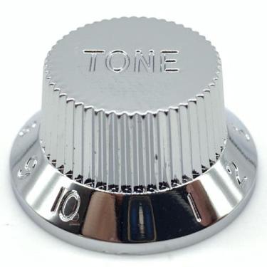 Imagem de Knob Plástico Tone Guitarra Strato PST-T Cromado - SPIRIT
