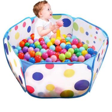 Imagem de Ball Pit TIKTENT Kids Blue Large Pop Up com bolsa de armazenamento