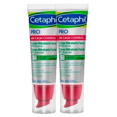 Imagem de Kit 2 Cetaphil Creme Hidratante Facial Pro Ar Calm Control com Cor FPS