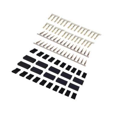 Imagem de Kit De Conector De Receptor Servo Jr Futaba 5 10 Pares Com Trava Macho
