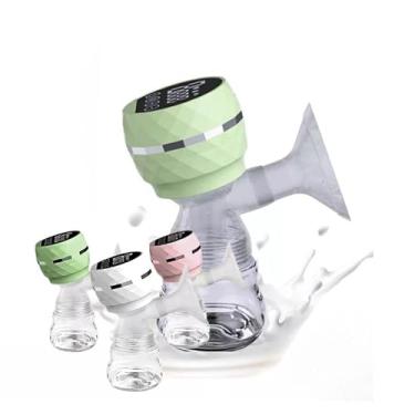 Imagem de Bomba de Tirar Leite Automática Elétrica Portátil com Tela LED manual, 2 Modos e 9 Níveis de Sucção, Baixo Ruído, Protetor de Mama de Silicone 22mm, 180ml, Mãos Livres, Livre de BPA Bomba De Tirar Leite Materno Extratora Elétrica Portátil