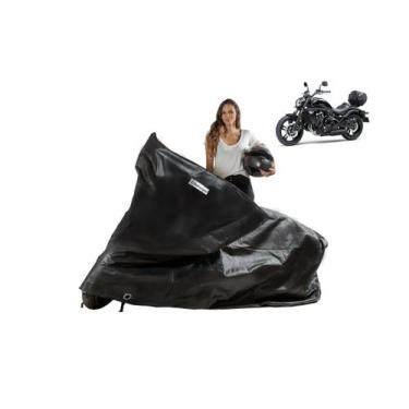 Imagem de Capa Proteção Moto Kawasaki Vulcan com Baú Bauleto - Kahawai, Preto