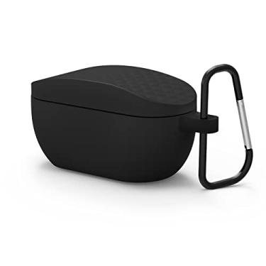 Imagem de Geekria Capa de silicone compatível com JBL Wave 100TWS, VIBE 100 TWS True Wireless Earbuds, capa protetora para transporte com gancho para chaveiro, porta de carregamento acessível