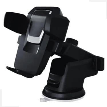 Imagem de Suporte Veicular Celular GPS Universal Smartphone Ventosa Gruda Painel e Vidro Carro Trava Automática