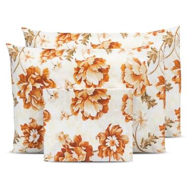 Imagem de Lençol SUPER KING 3 pçs c/Elástico Percal 180 Fios - Estampado 80% Algodão (VILLARE)