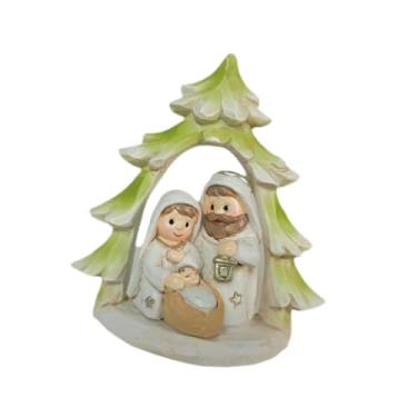 Imagem de FLCPJGV Pequena Figura de Presépio de Natal, Sagrada Família, Estátua, Figura de Mesa,