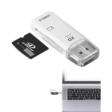 Imagem de Leitor de cartão de memória XD USB2.0 128 GB XD adaptador de cartão de imagem Plug and Play para câmeras Fuji Olympus para Windows, Mac OS Linux