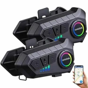 Imagem de Fone de Ouvido para Capacete de Moto, Intercomunicador, Versão Pro