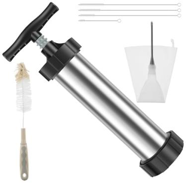 Imagem de Churro Maker Kits Churrera e saco de confeitar Churros de Aço Inoxidável Conjunto de Churro Seguro Máquina de Churro com Saco de Confeitar e Bocal de Tubulação Churro Conjunto de Enchimento para