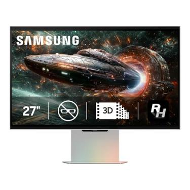 Imagem de SAMSUNG Odyssey 3D G90XF de 68.6 cm, 4K, 165Hz, monitor de jogos, tempo de resposta de 1ms, AMD FreeSync Premium, sem óculos, suporte ergonômico, LS27FG900XNXZA, 2025