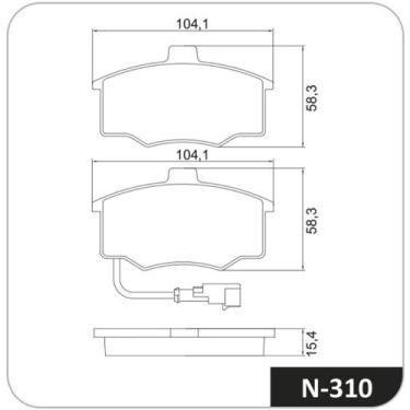 Imagem de Pastilha de Freio Dianteiro Ford Scala 1983 a 1989 COBREQ