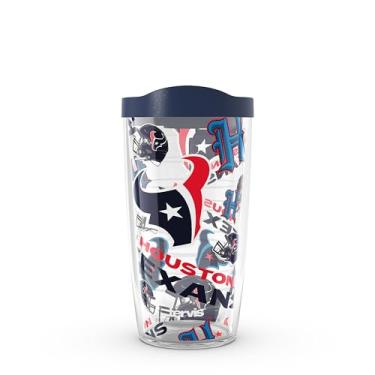 Imagem de Tervis NFL Houston Texans - Copo de viagem com isolamento térmico de parede dupla feito nos EUA mantém as bebidas frias e quentes, 473 ml,