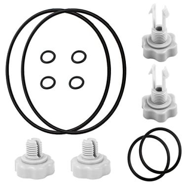 Imagem de Pooloop 25004 Vedações de substituição de bomba de filtro para Intex 2.500 galões e abaixo peças de pacote de selos de substituição da bomba de filtro (inclui 5 tipos de peças)