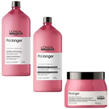 Imagem de Kit Profissional Shampoo E Condicionador 1,5 L E Máscara - Loreal Prof