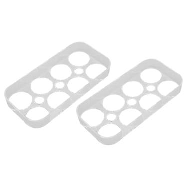 Imagem de RiToEasysports 8 Grades Portador DE Ovo DE Plástico Transparente PARA Refrigerador Independente Slots Ovo OGRAZER PARA O CURPBOOLO DE COZINA
