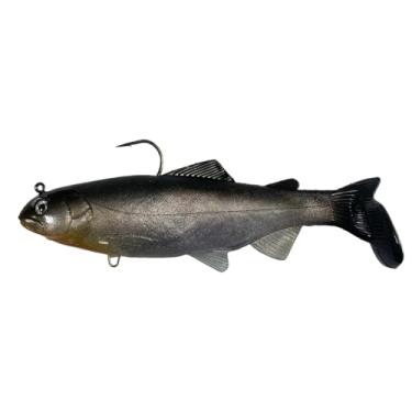 Imagem de Bestac Isca de natação corporal supermacia multicolorida isca artificial em forma de truta com gancho de manivela afiado para água doce e salgada (Cisco, M)