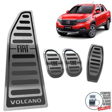 Imagem de Pedaleira Manual E Descanso Fiat Strada Volcano Preto