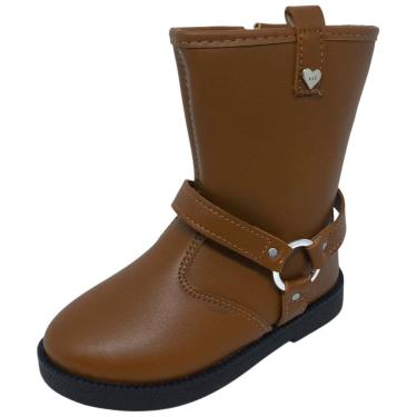 Imagem de Bota Infantil Menina Enfeite Charmoso Metalizado Molekinha