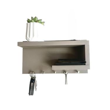 Imagem de Porta-Chaves e Organizador Decorativo, Item Essencial para a Organização com Estilo da sua Casa(Cinza gianduia)