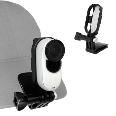Imagem de Sruim Clipe de boné de beisebol para Insta360 GO 3/GO 3s, suporte ajustável para boné de beisebol para Insta 360 GO 3S moldura magnética de liberação rápida acessórios de clipe de chapéu