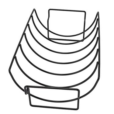 Imagem de Generic Rack de Costelas, Suporte para Assar Costelas, Ferro de Circulação de Ar Redondo Antiderrapante para Piquenique