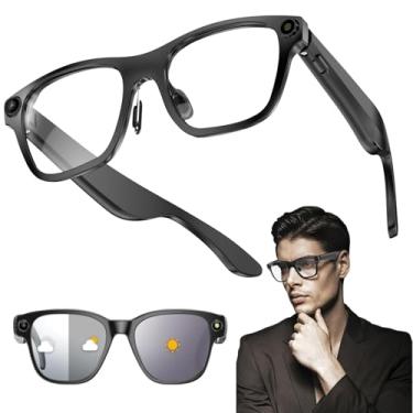 Imagem de Óculos Com Câmera Inteligente, Gravação De Vídeo Em 1080P E Pixel De Fotografia De 2000W, AI Óculos De Sol Polarizados Com Tradução, Para Dirigir, Caminhar, Reuniões E Viagens