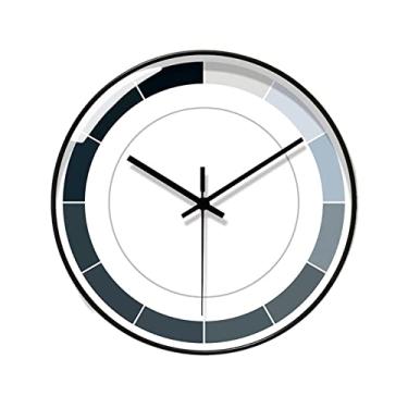 Imagem de WYUYIWH Relógio de parede moderno minimalista e luxuoso relógios moda arte silenciosa relógio de parede decoração decoração relógio (cor: 2, tamanho: B)