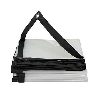 Imagem de MTYLX Lona multifuncional ao ar livre, toldo transparente à prova d'água, janela de varanda, poncho à prova d'água, barraca doméstica, 120 g/metro quadrado, 2 x 4 m, 2 x 4 m