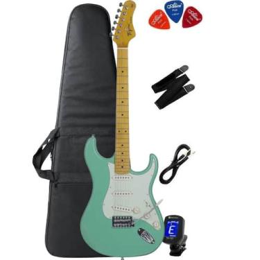 Imagem de Guitarra Tagima TG-530 SG Surfe Green + Capa + Correia + P10 + Afinado