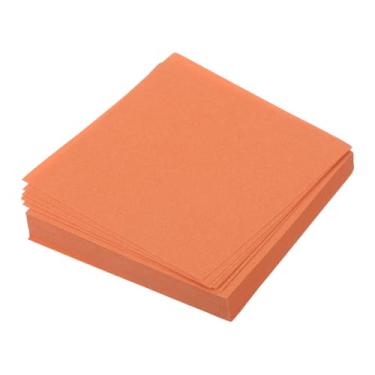 Imagem de 100 folhas de papel origami dupla face laranja escuro 5 x 5 cm folha quadrada para projetos de arte, iniciantes, decoração de presentes