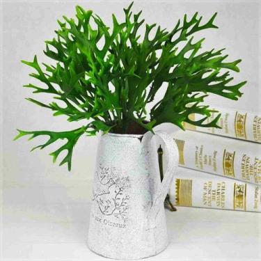 Imagem de 3 Folhagem Artificial de Chifre de Veado Planta Artificial para Decora