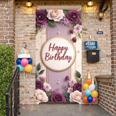 Imagem de Festa de aniversário de animal com desenho animado colorido balões coloridos tema animal banner para decoração de eventos, sessão de fotos