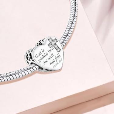 Imagem de 1 peça prata elegante árvore da vida berloque contas adequadas para mulheres, faça você mesmo e roupa diária combinando joias decoração presente para mamãe, 11.7*8.2mm, Prata, Sem Pedra Preciosa