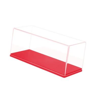 Imagem de Esquirla Vitrine/Estojo de Armazenamento para Miniaturas de Carros, Escala 1/43, Suporte de Balcão para Exibição de Carros Colecionáveis ​​em Miniatura, Vermelho
