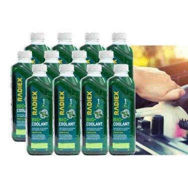 Imagem de Kit 12l aditivo radiador bio coolant pronto uso verde r1896 - RADIEX