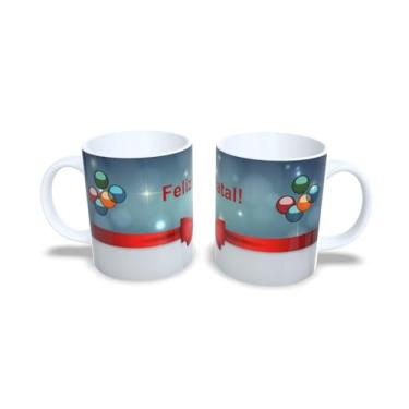 Imagem de Caneca de Cerâmica Natalina, 325ml, Design com Papai Noel na Chaminé, Fundo Azul com Flocos de Neve, Ideal para Bebidas Quentes (11)